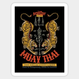 Classic Muay Thai Tiger Tattoo Sticker